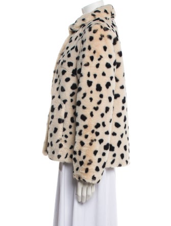 Donna Salyers Animal Print Faux Fur Jacket