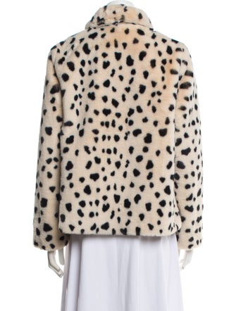 Donna Salyers Animal Print Faux Fur Jacket