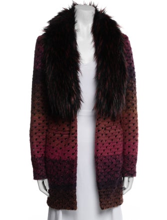 Donna Salyers Faux Fur Printed Faux Fur Jacket