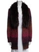 Donna Salyers Faux Fur Printed Faux Fur Jacket