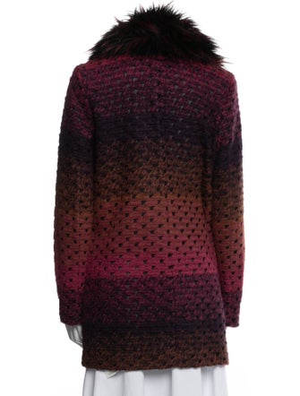 Donna Salyers Faux Fur Printed Faux Fur Jacket