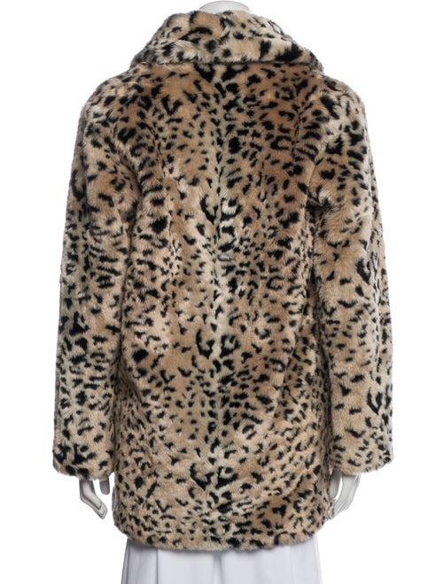 Donna Salyers Faux Fur Animal Print Faux Fur Jacket