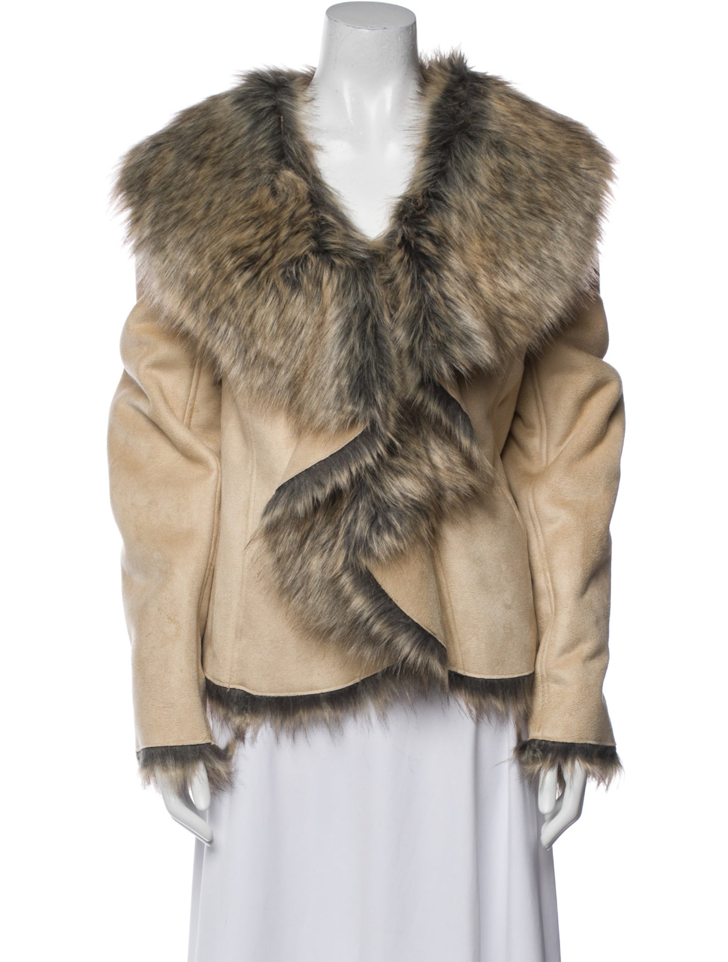 Donna Salyers Faux Fur Faux Fur Jacket w/ Tags