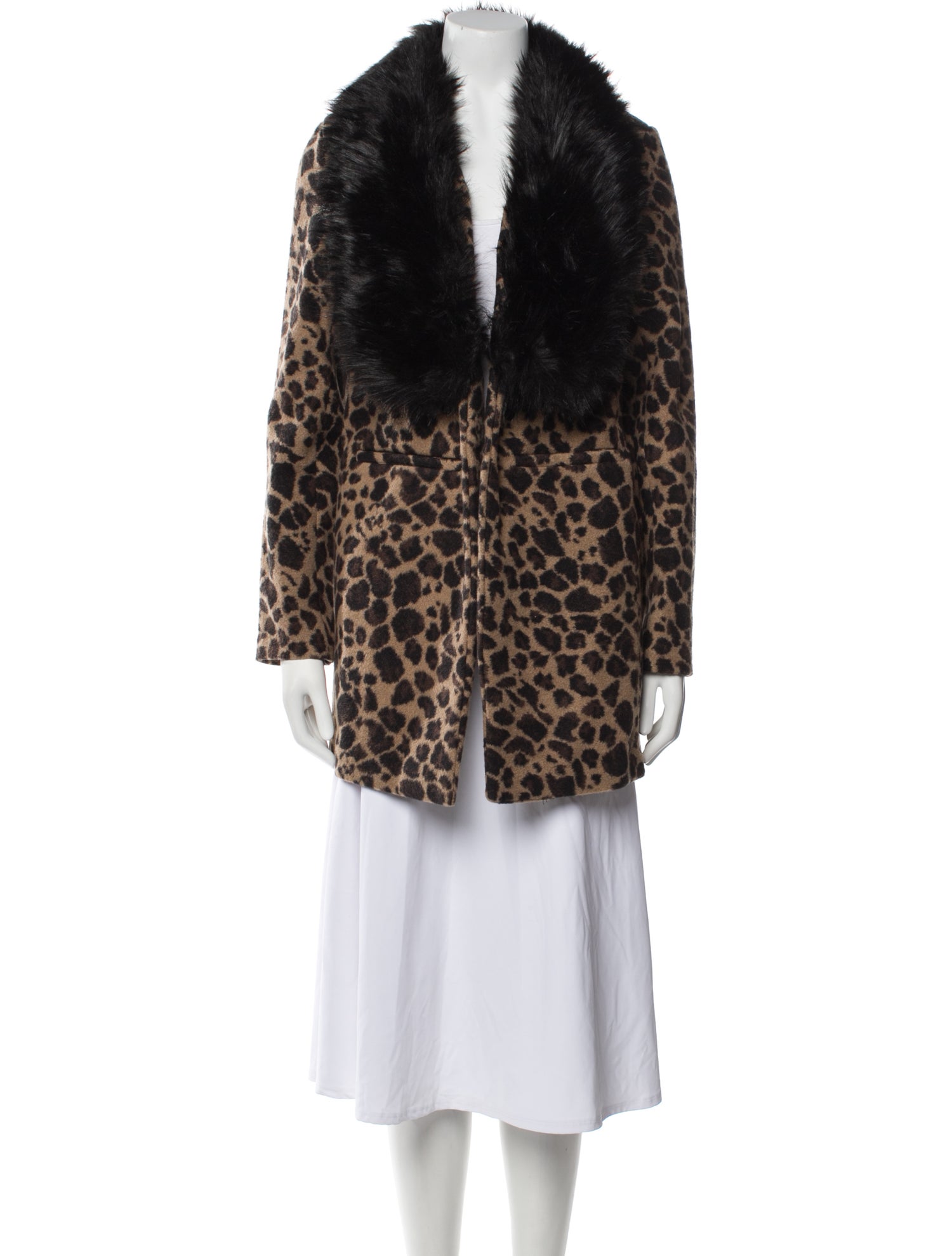Donna Salyers Animal Print Faux Fur Jacket w/ Tags
