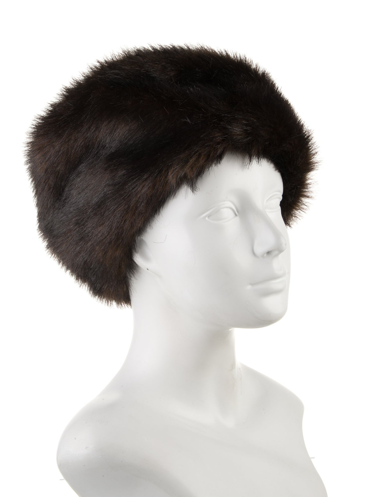 Donna Salyers faux fur newsboy hat