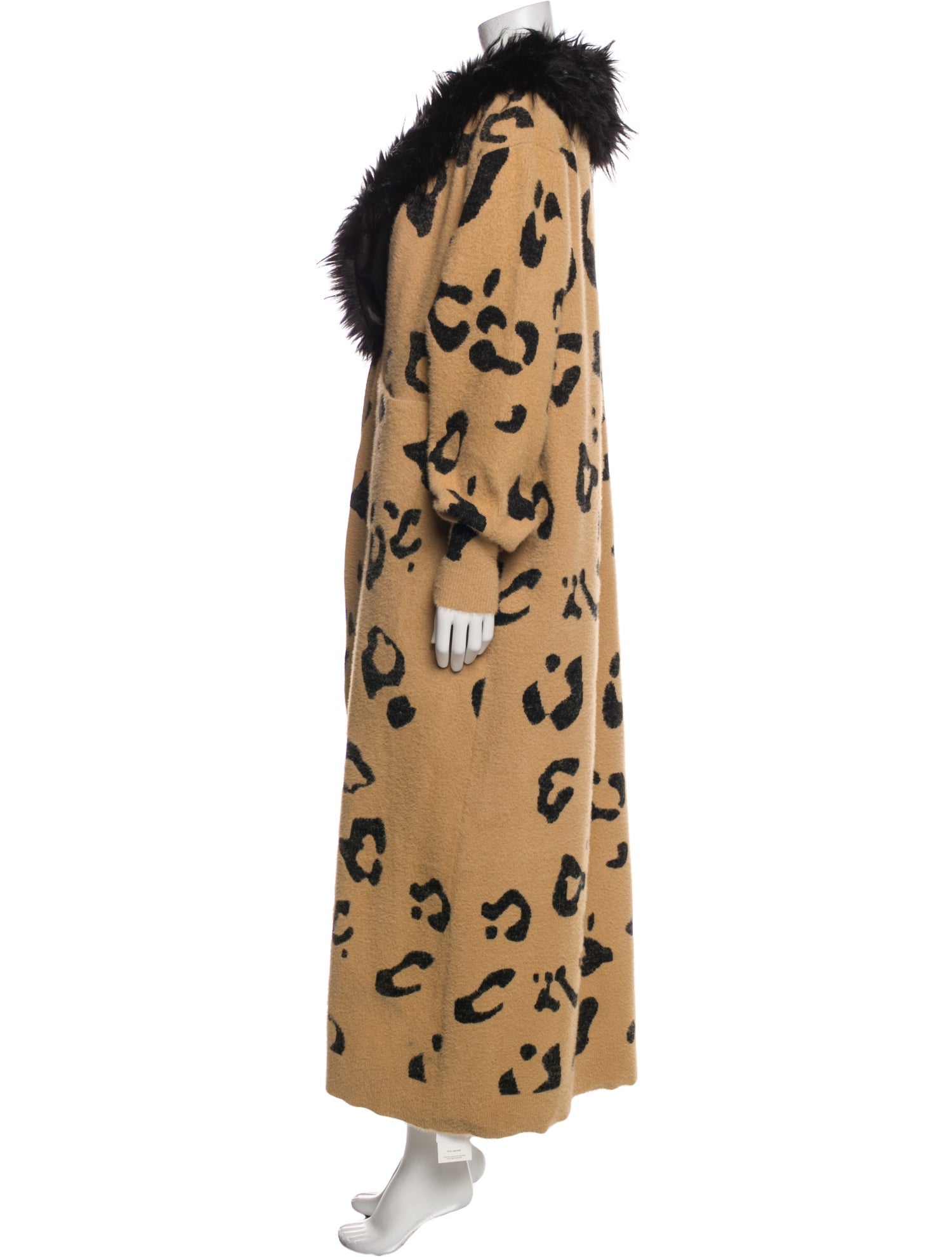 Donna Salyers Animal Print Faux Fur Coat