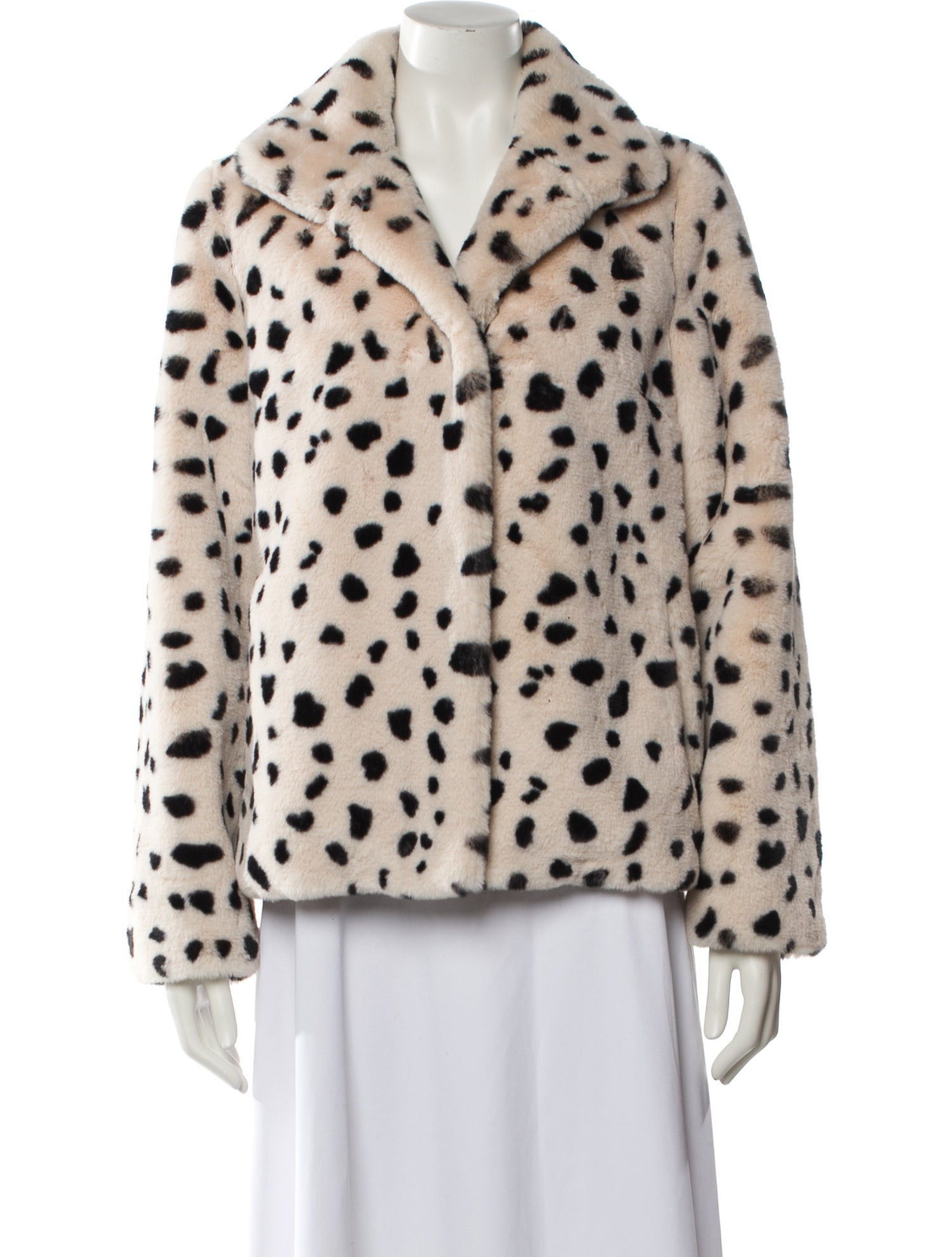 Donna Salyers Fur Printed Faux Fur Jacket