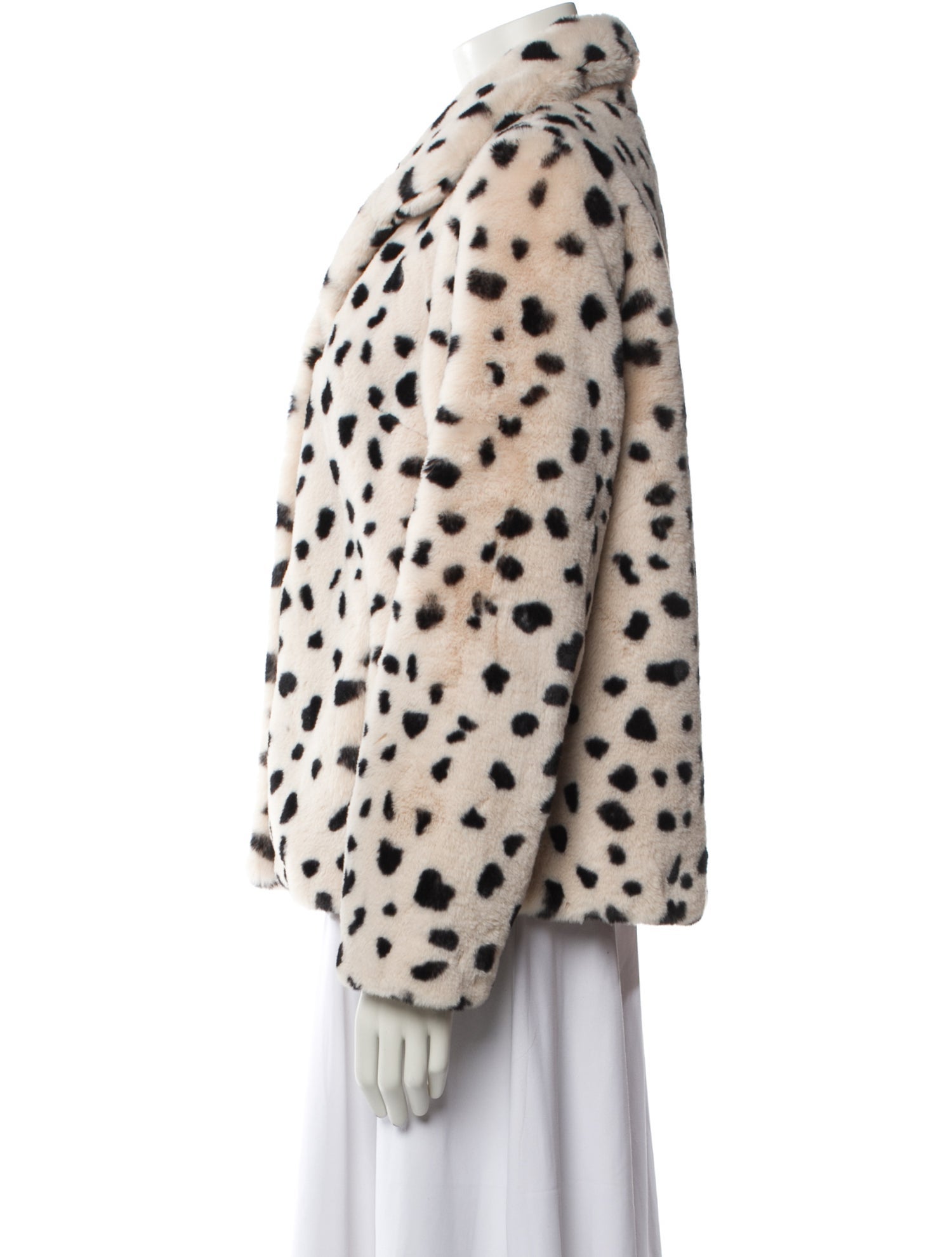 Donna Salyers Fur Printed Faux Fur Jacket