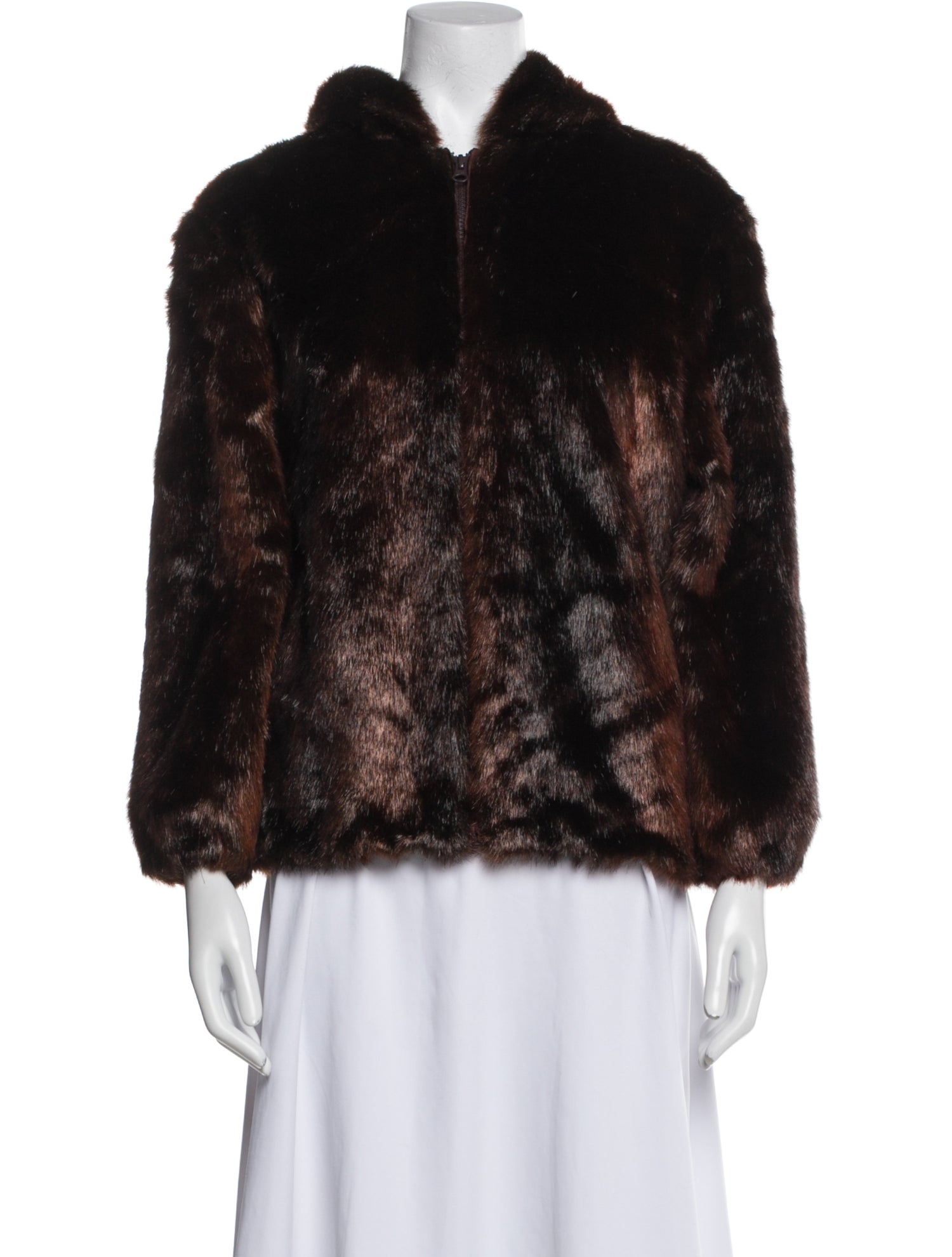 Donna Salyers Fox Faux Fur Jacket