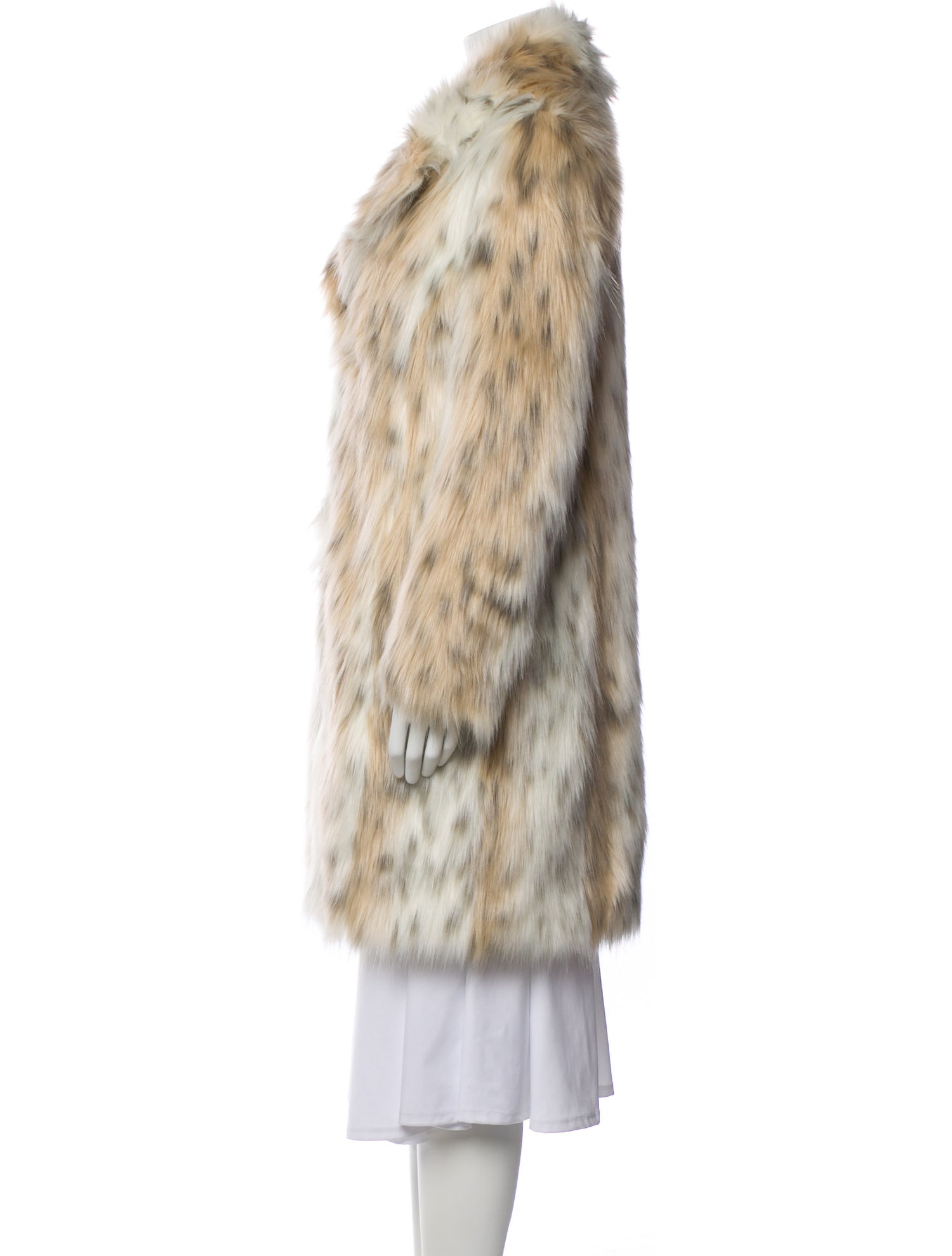 Donna Salyers Animal Print Faux Fur Coat