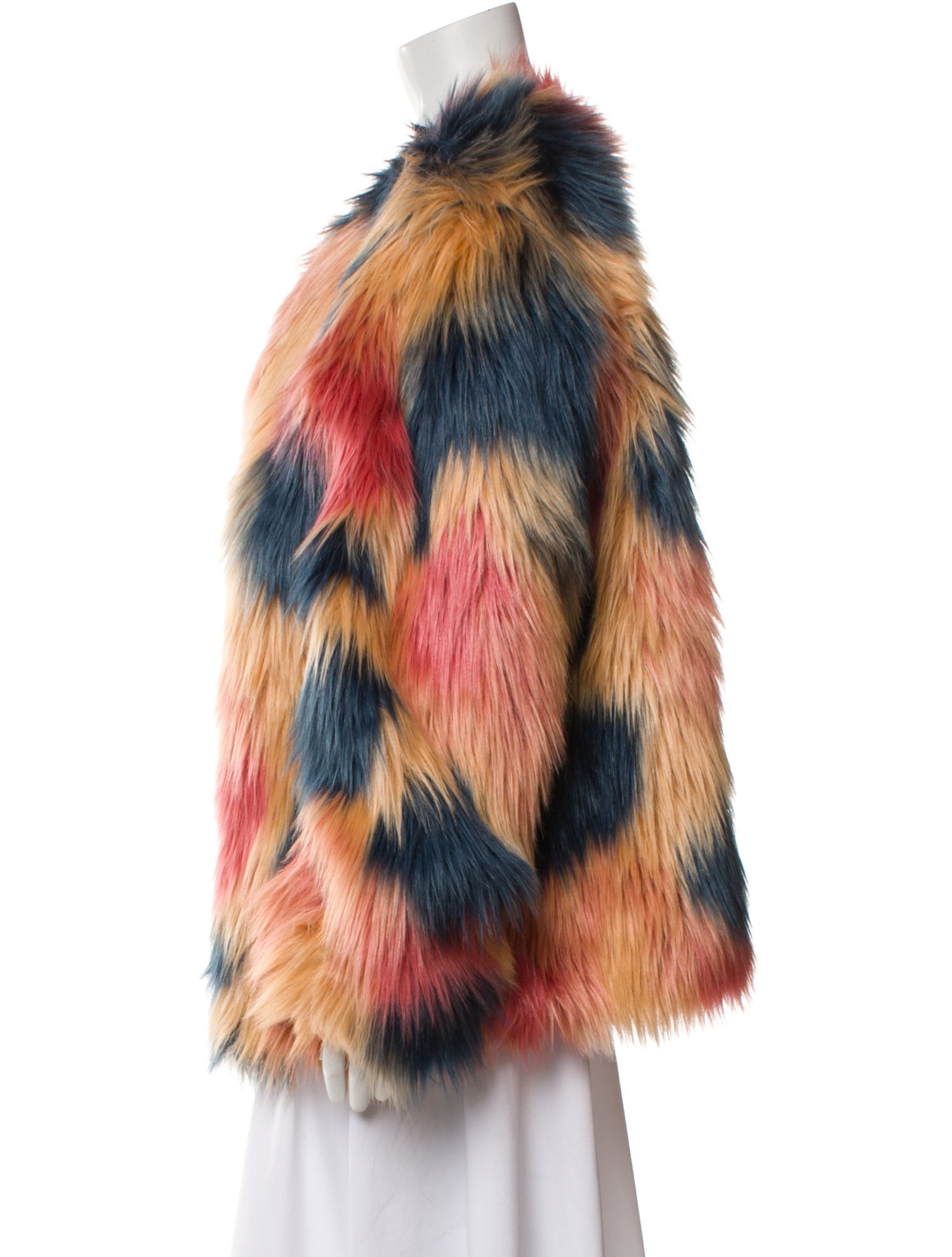 Donna Salyers Printed Faux Fur Jacket