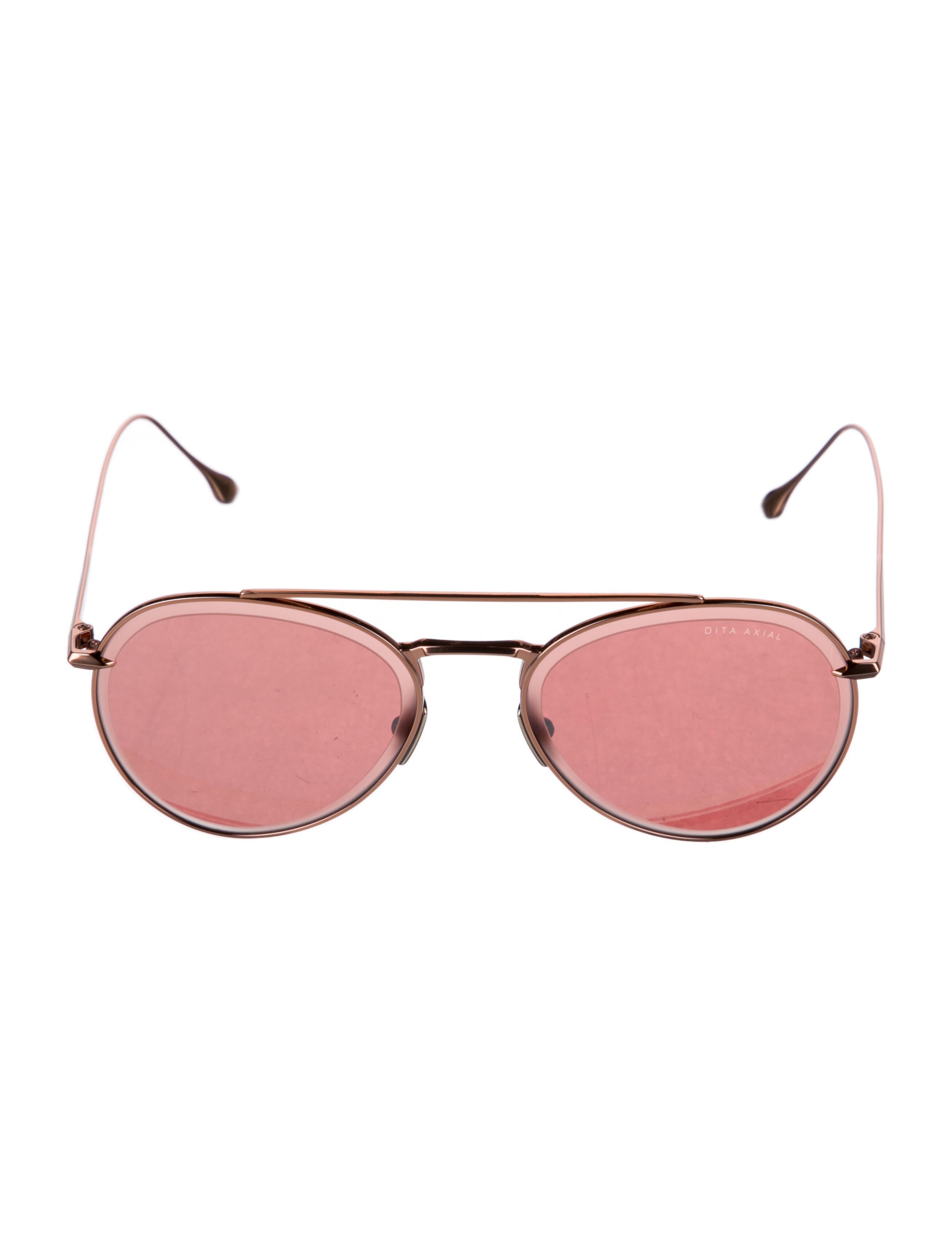 Dita Aviator Mirrored Sunglasses Pink Sunglasses, Accessories