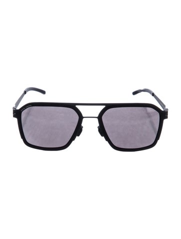 Pre-owned Mykita Square Tinted Sunglasses In Black
