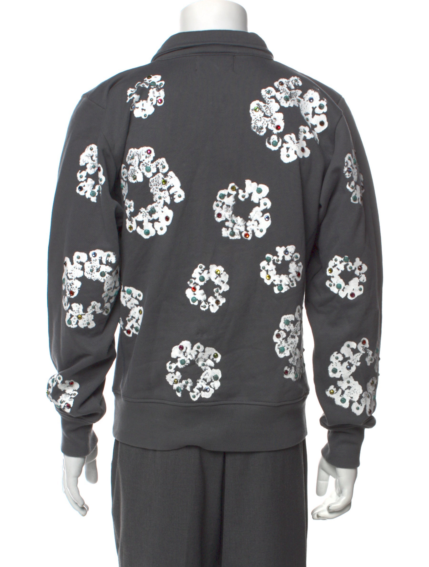 Answer4 drop of tears サイズL Answer4 drop of tears サイズL Denim Tears Rhinestone Quarter-Zip