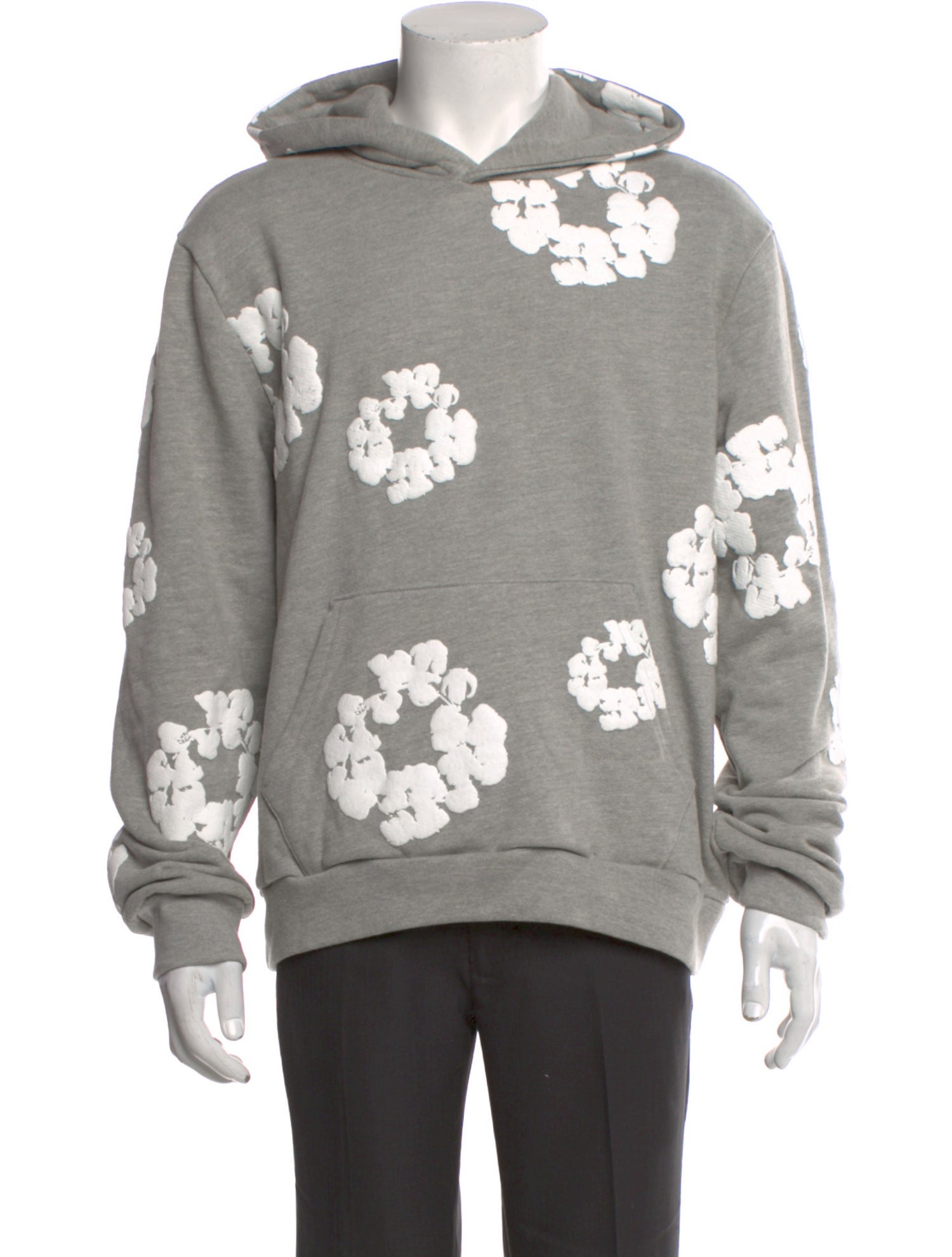 Denim Tears Cotton Wreath Graphic Print Hoodie