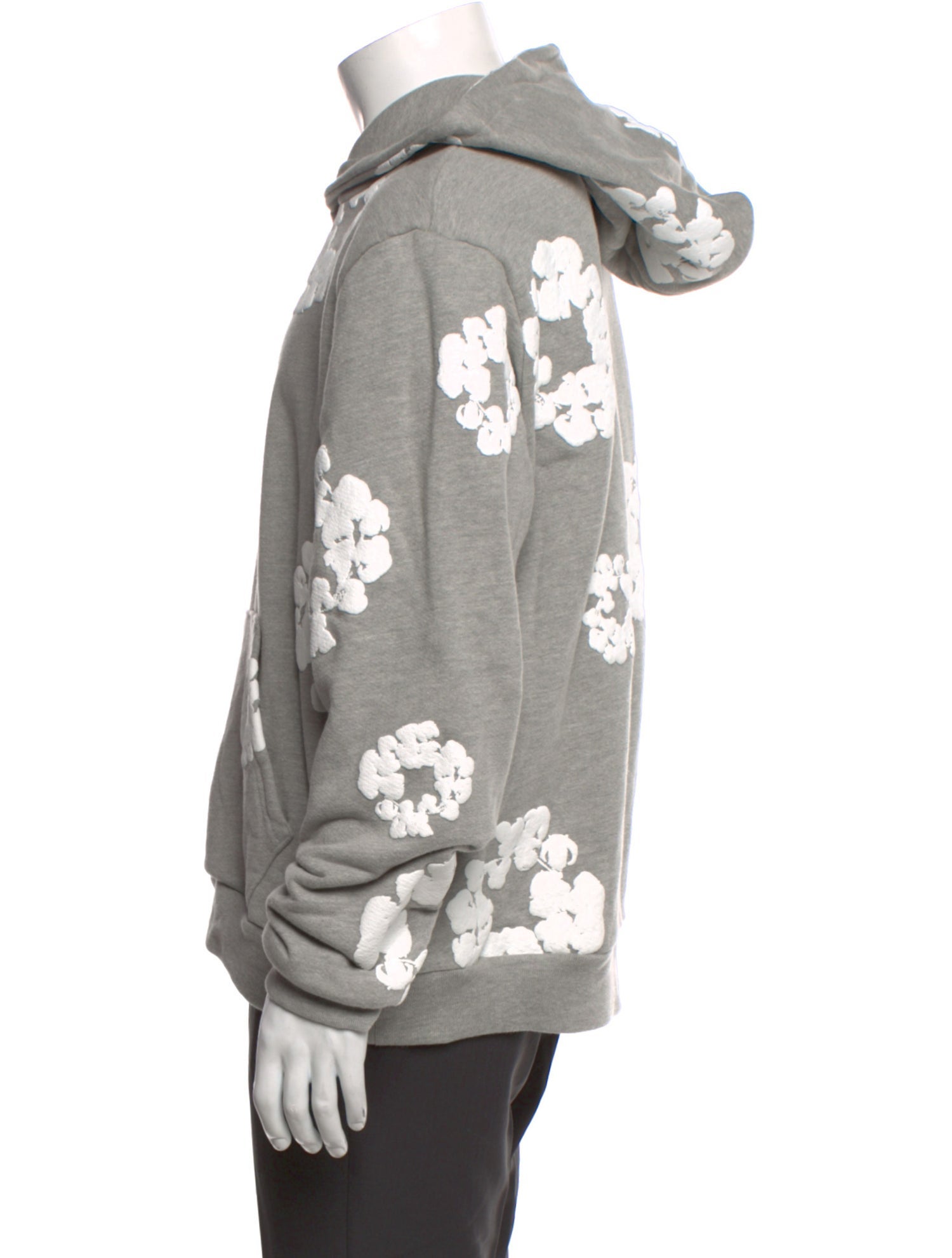 Denim Tears Cotton Wreath Graphic Print Hoodie