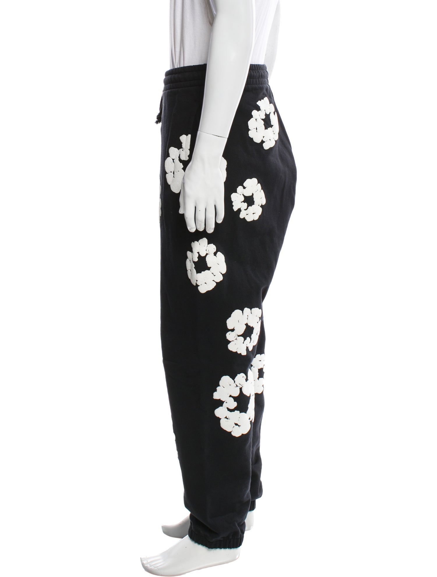 Denim Tears Cotton Wreath Floral Print Lounge Bottoms