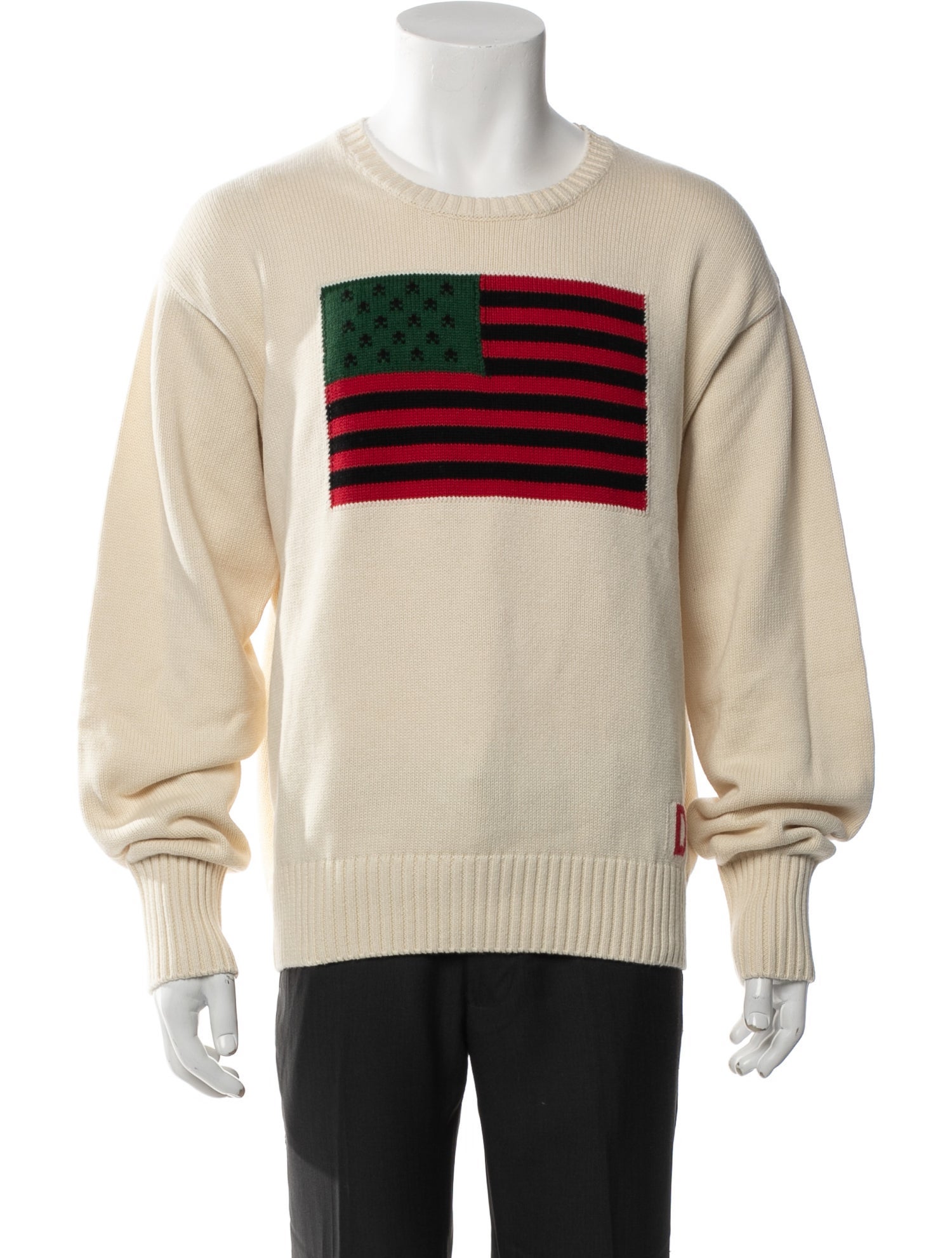 Denim Tears 1619 Pan African Flag Graphic Print Pullover