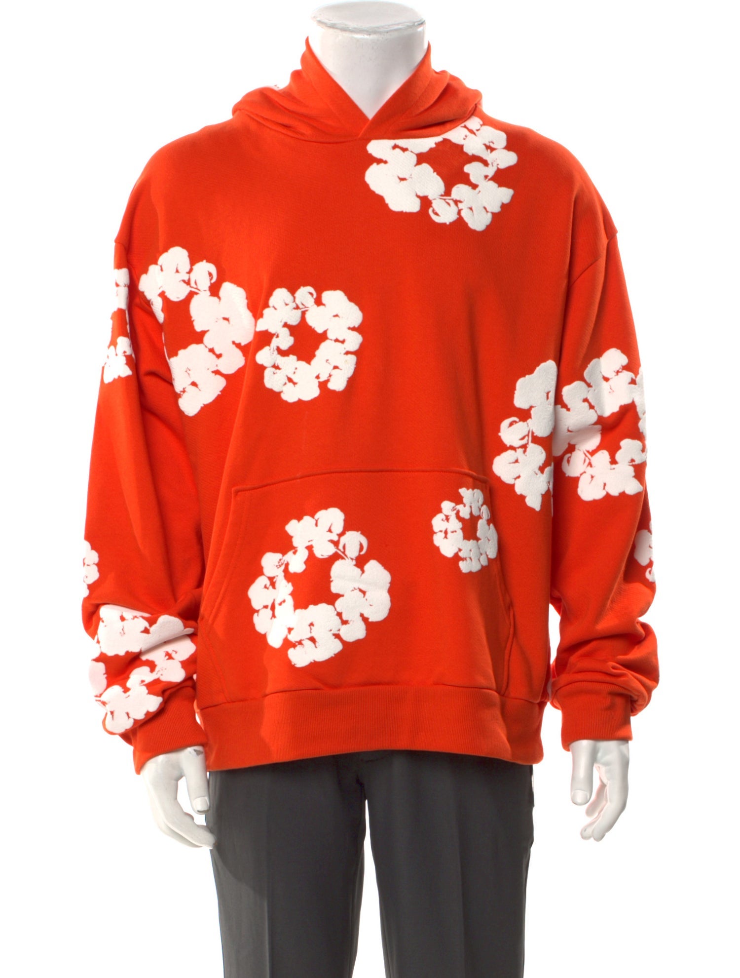 Denim Tears Cotton Wreath Graphic Print Hoodie