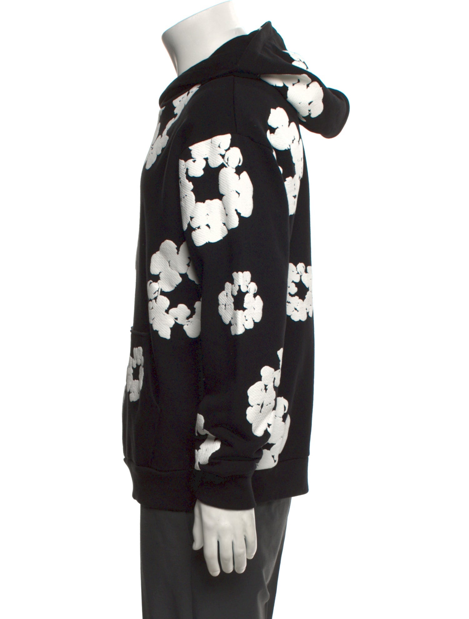 Denim Tears Cotton Wreath Graphic Print Hoodie