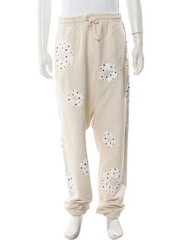 Denim Tears Pants Rhinestone Cotton Wreath Sweatpants XXL