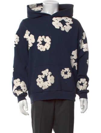 Denim Tears Cotton Wreath Floral Print Hoodie