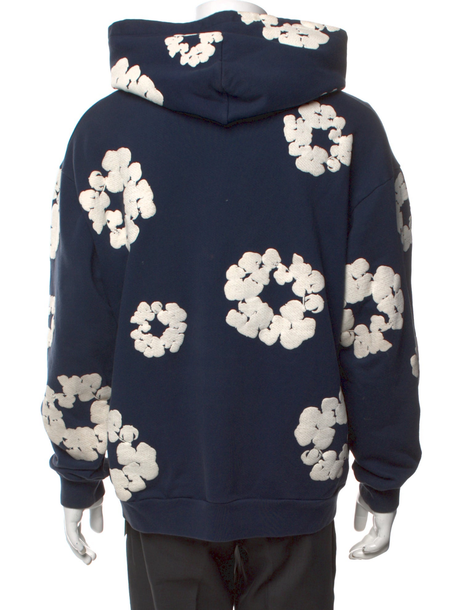 Denim Tears Cotton Wreath Floral Print Hoodie