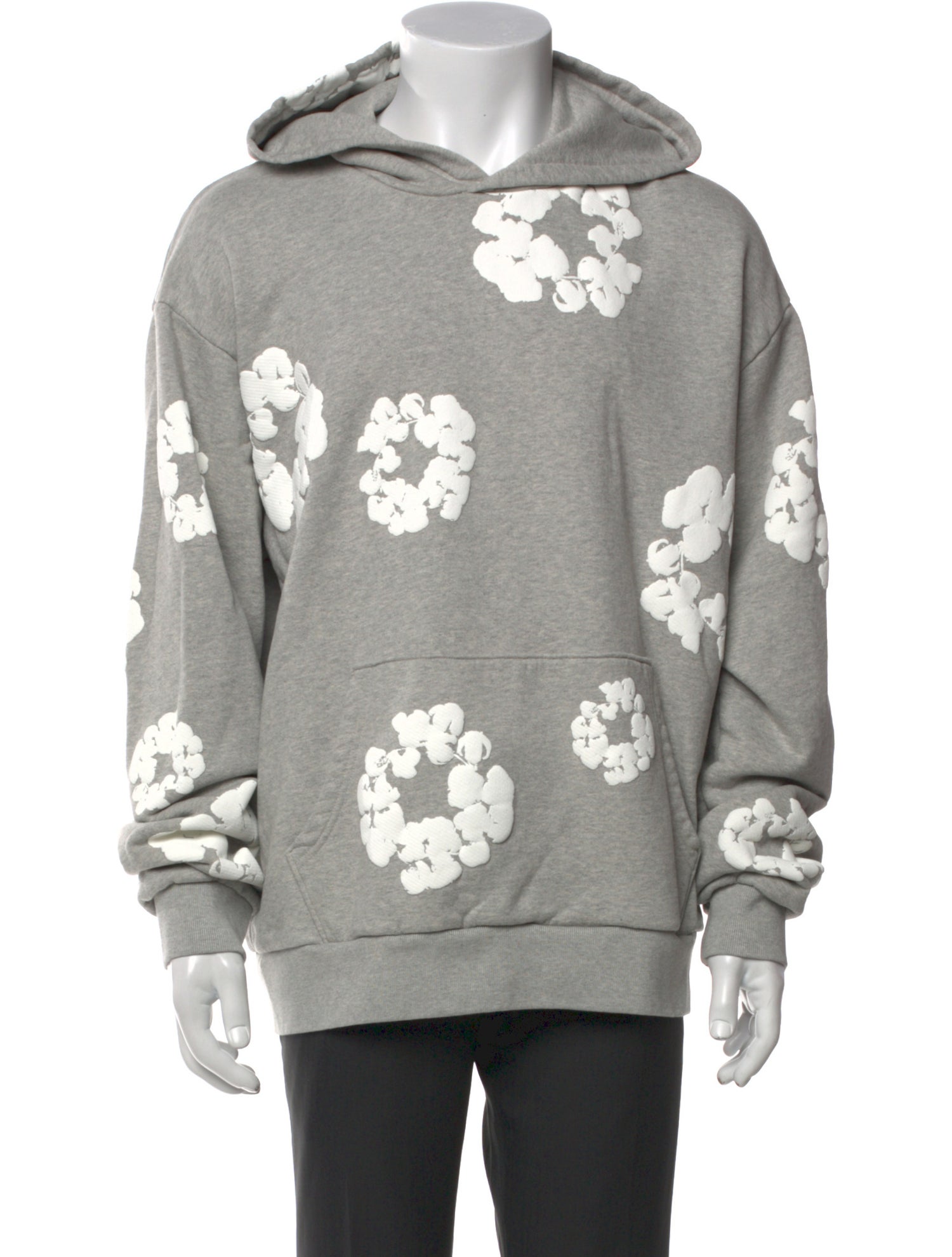 Denim Tears Cotton Wreath Graphic Print Hoodie