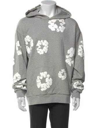 Denim Tears Cotton Wreath Graphic Print Hoodie