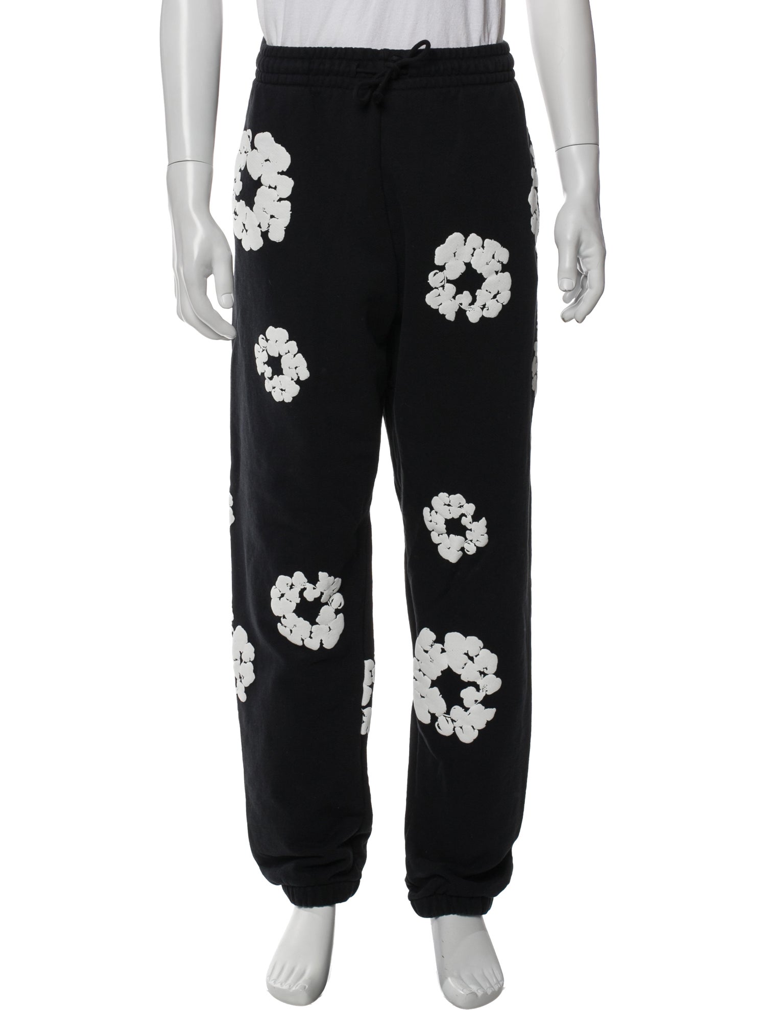 Denim Tears Cotton Wreath Floral Print Lounge Bottoms