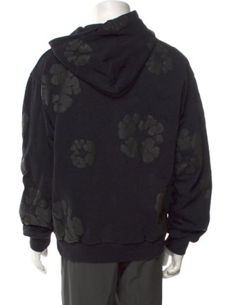 Denim Tears Tonal Cotton Wreath Floral Print Hoodie