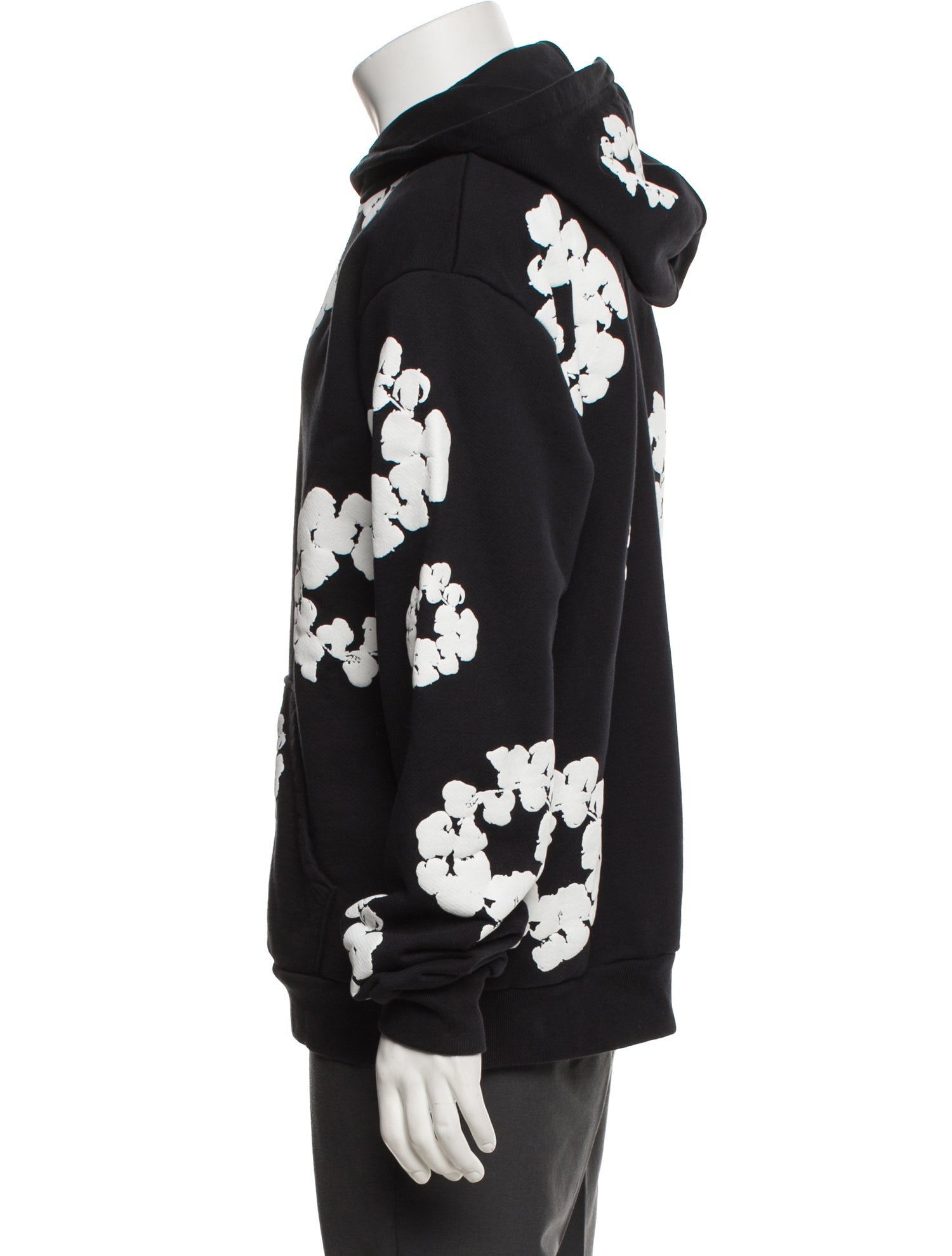 Denim Tears Cotton Wreath Graphic Print Hoodie