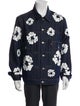 Denim Tears Cotton Wreath Denim Floral Print Denim Jacket