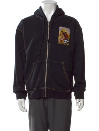 Denim Tears 'Coin Operated Horse' Zip Graphic Print Hoodie