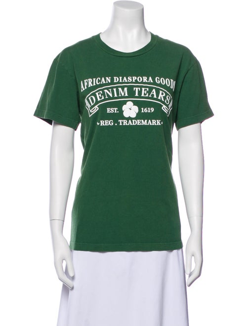 Denim Tears Graphic Print Crew Neck T-Shirt