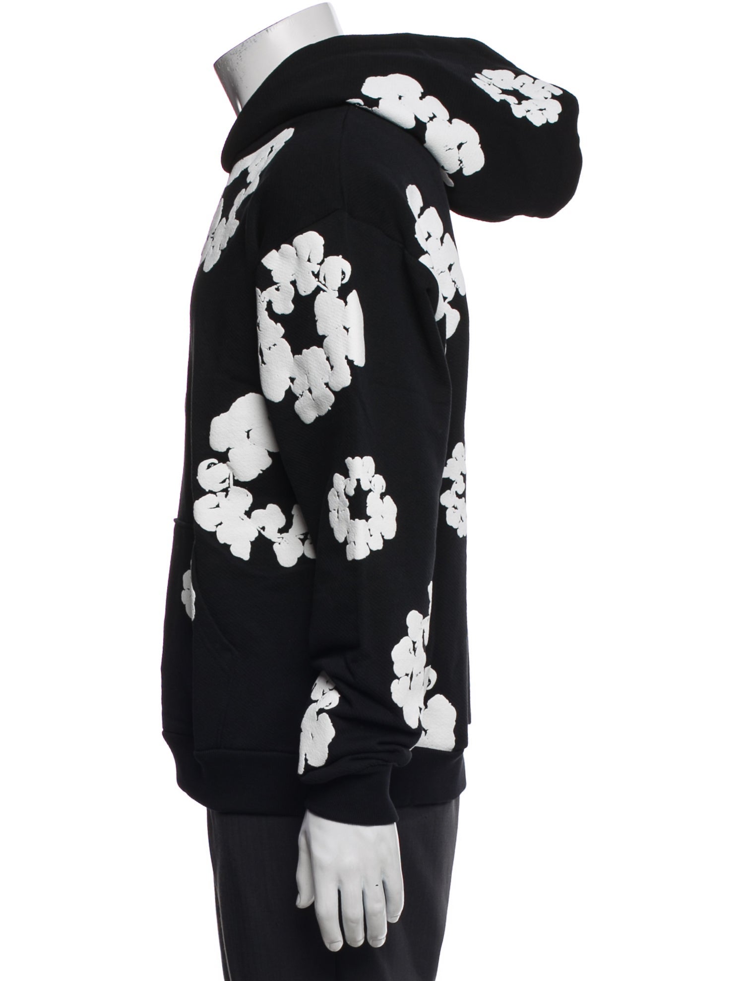 Denim Tears Cotton Wreath Graphic Print Hoodie