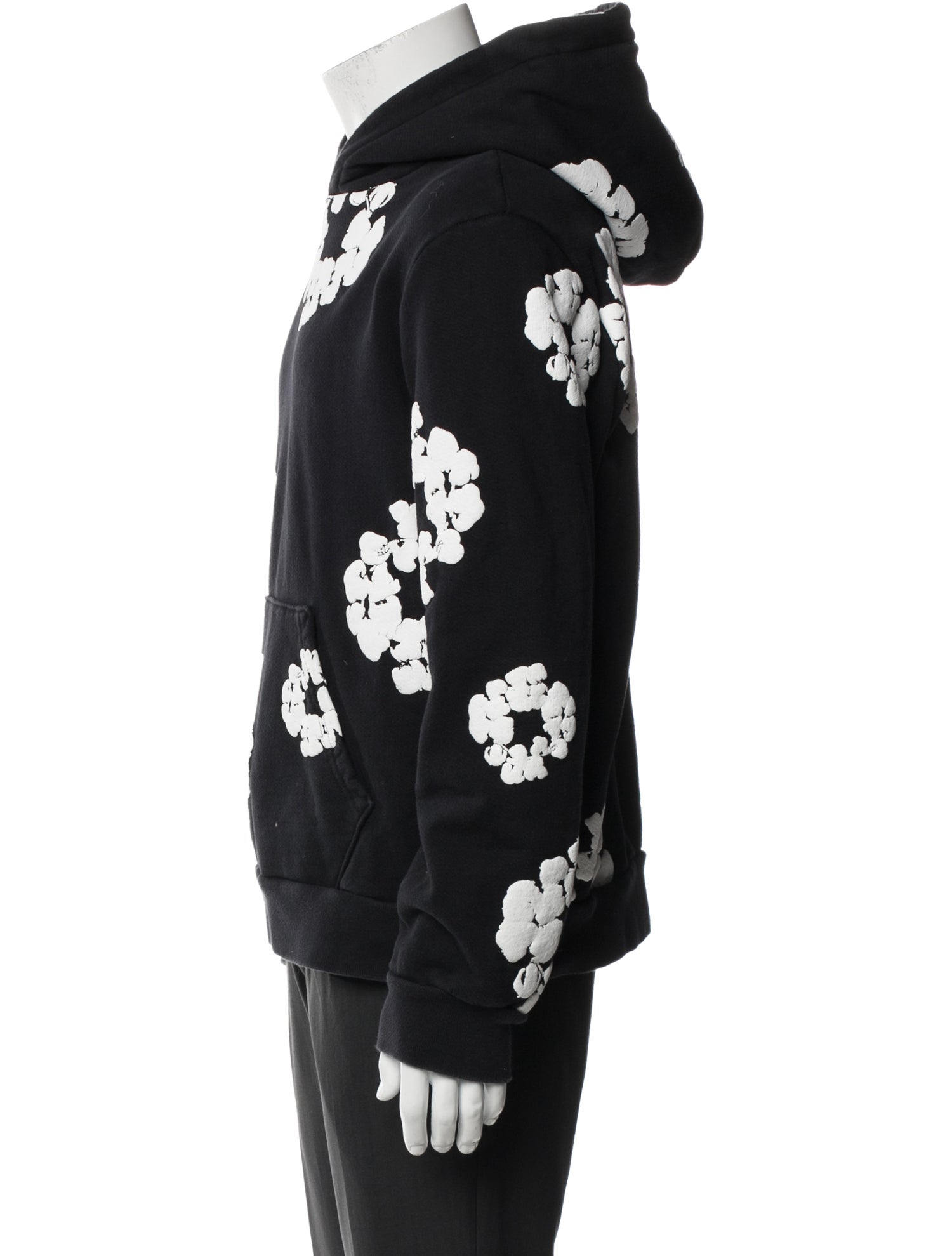 Denim Tears Cotton Wreath Graphic Print Hoodie