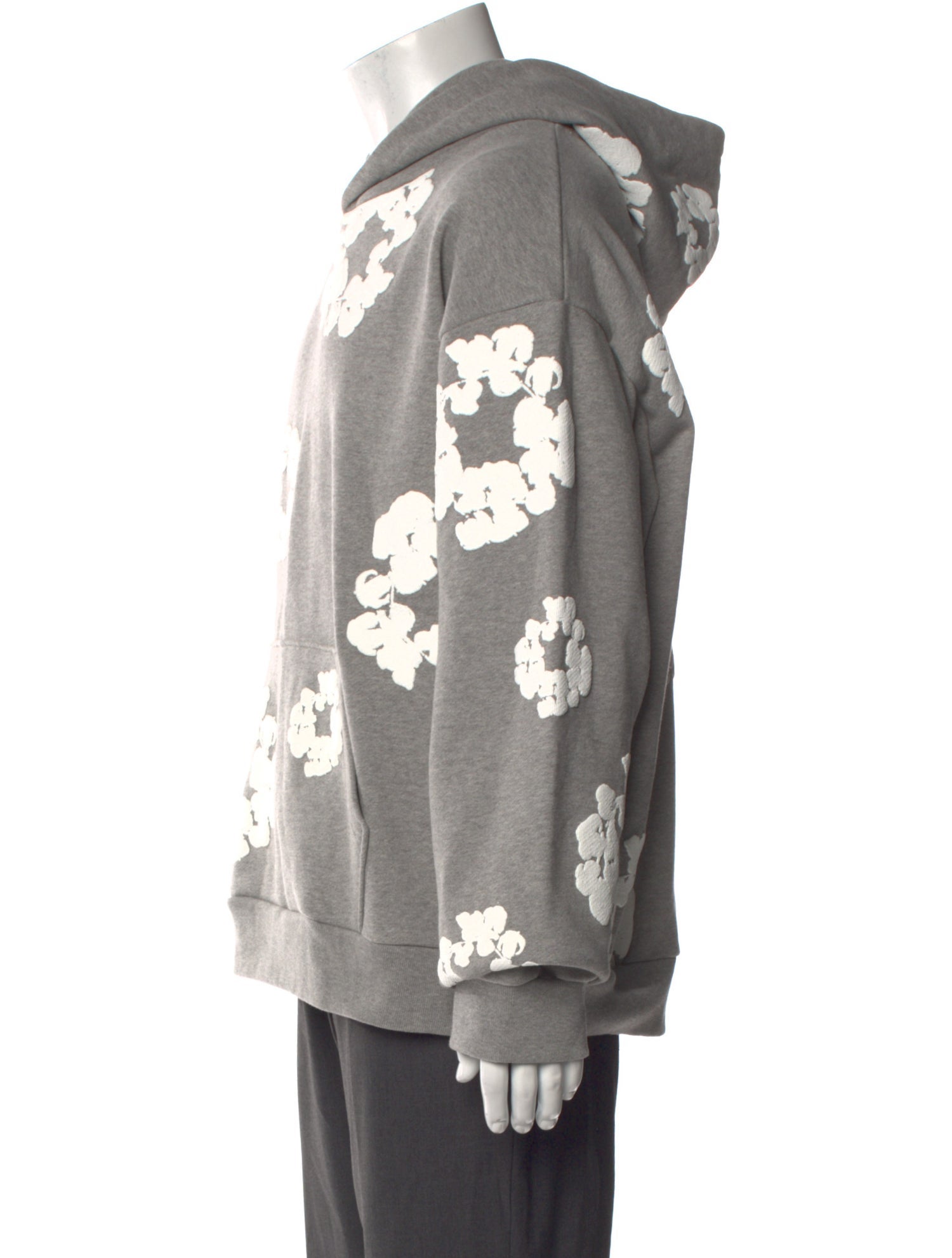 Denim Tears Cotton Wreath Graphic Print Hoodie