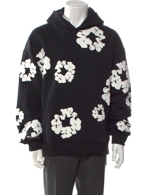 Denim Tears Cotton Wreath Graphic Print Hoodie