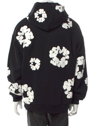 Denim Tears Cotton Wreath Graphic Print Hoodie