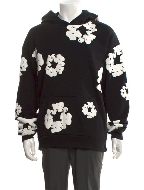 Denim Tears Cotton Wreath Graphic Print Hoodie