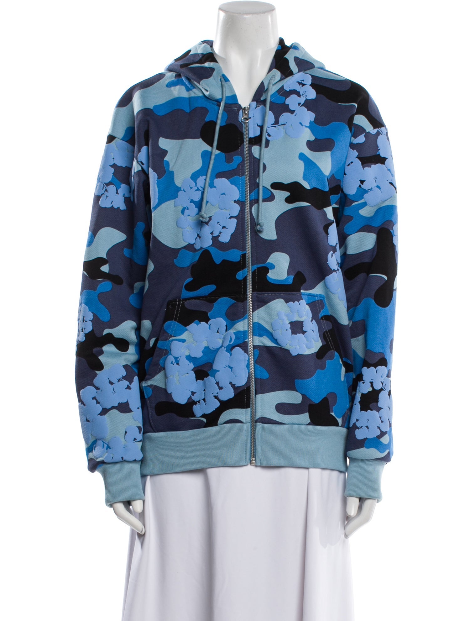 Denim Tears Camo Cotton Wreath Zip Printed Hoodie