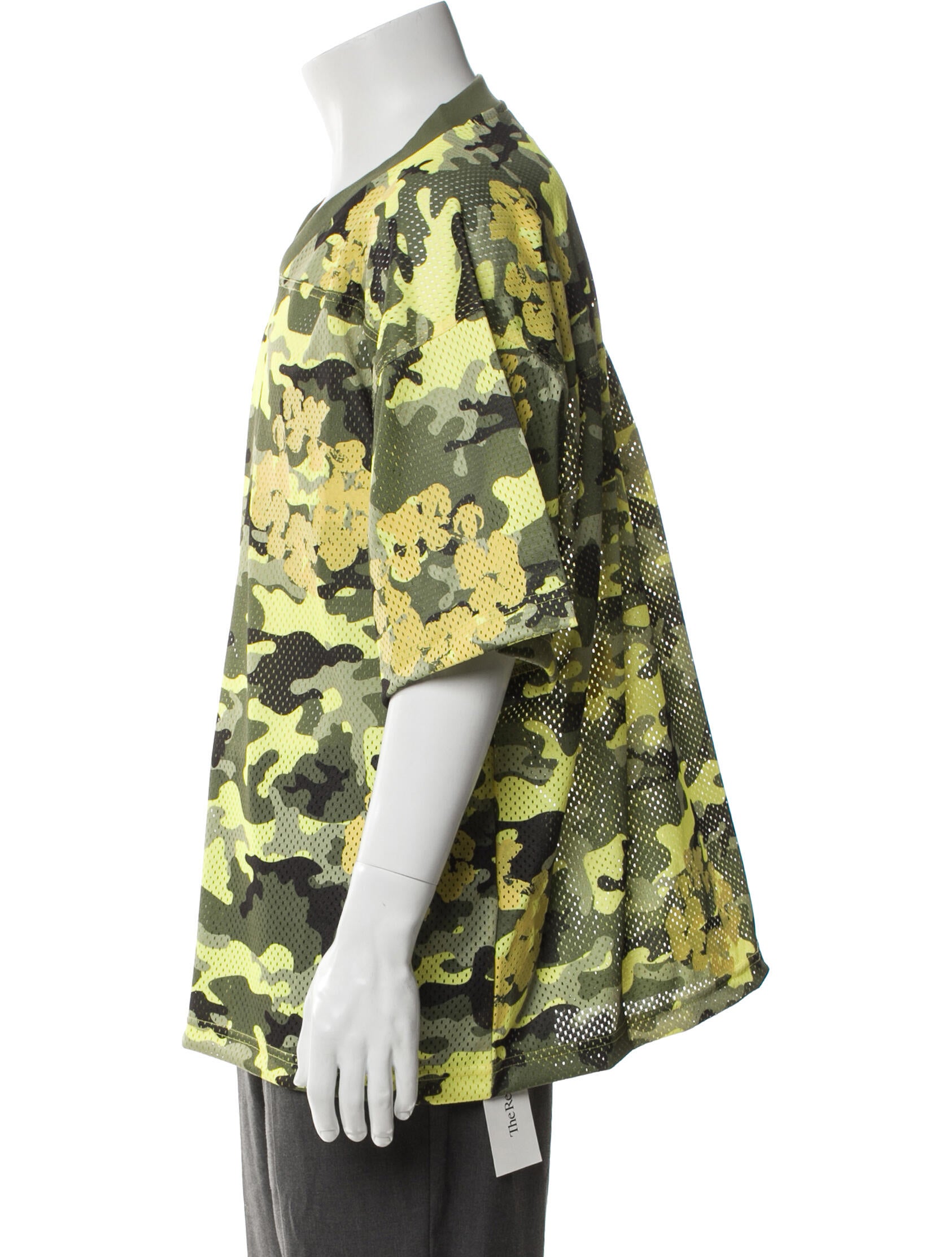 Denim Tears Camo Cotton Wreath Football Printed Henley w/ Tags