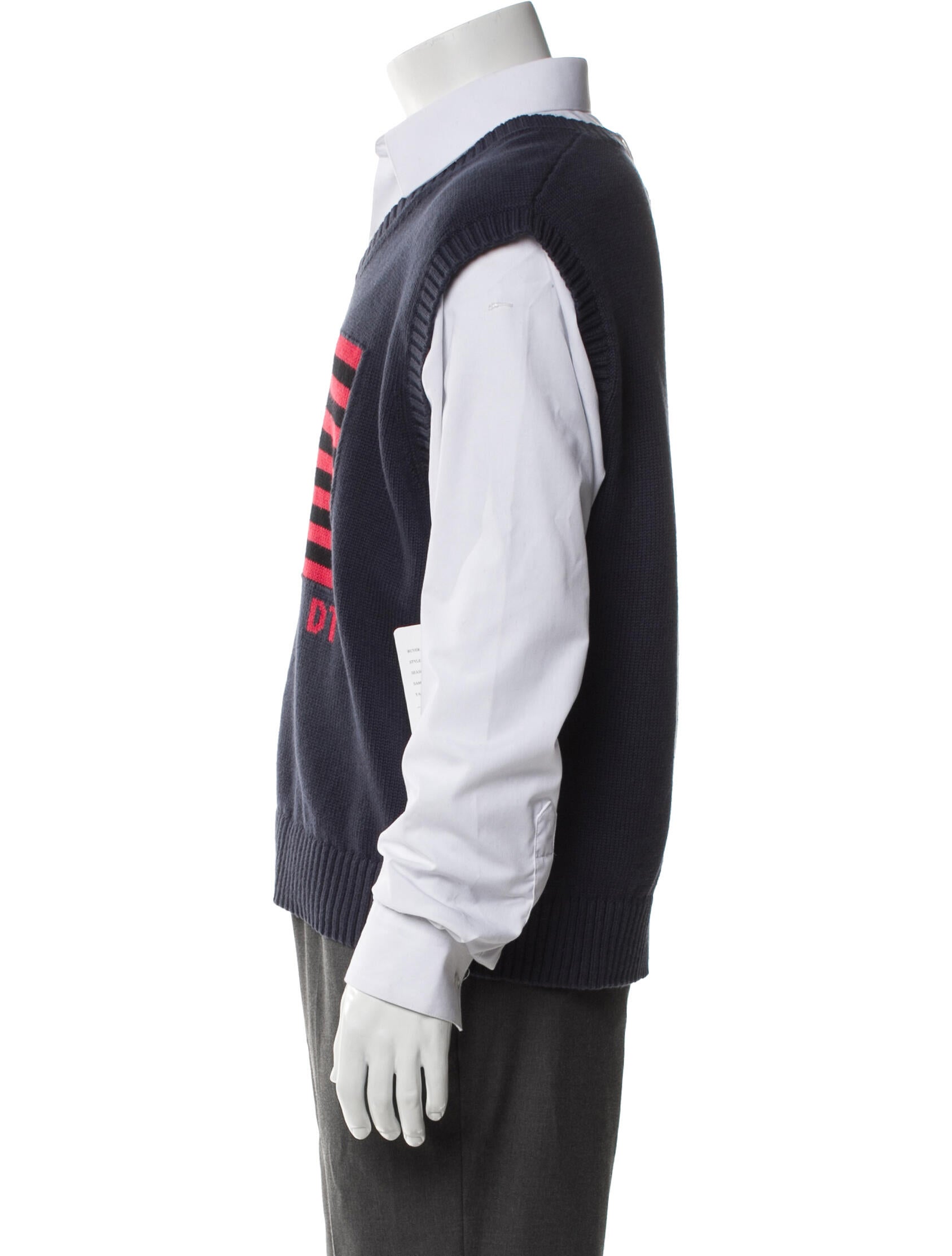 Denim Tears Pan Africa Graphic Print Sweater Vest w/ Tags