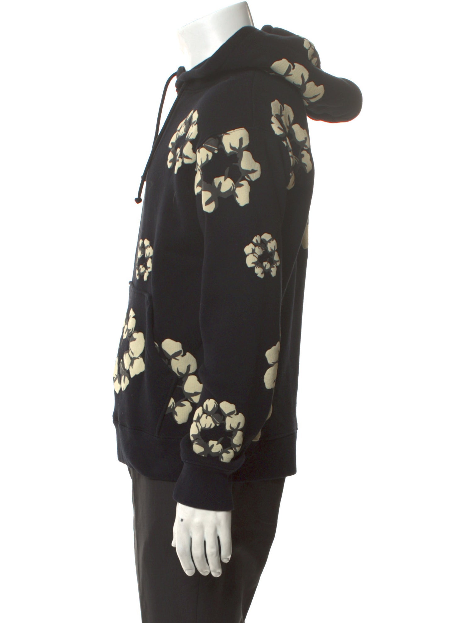 Denim Tears x Cactus Plant Flea Market Cotton Wreath Printed Hoodie