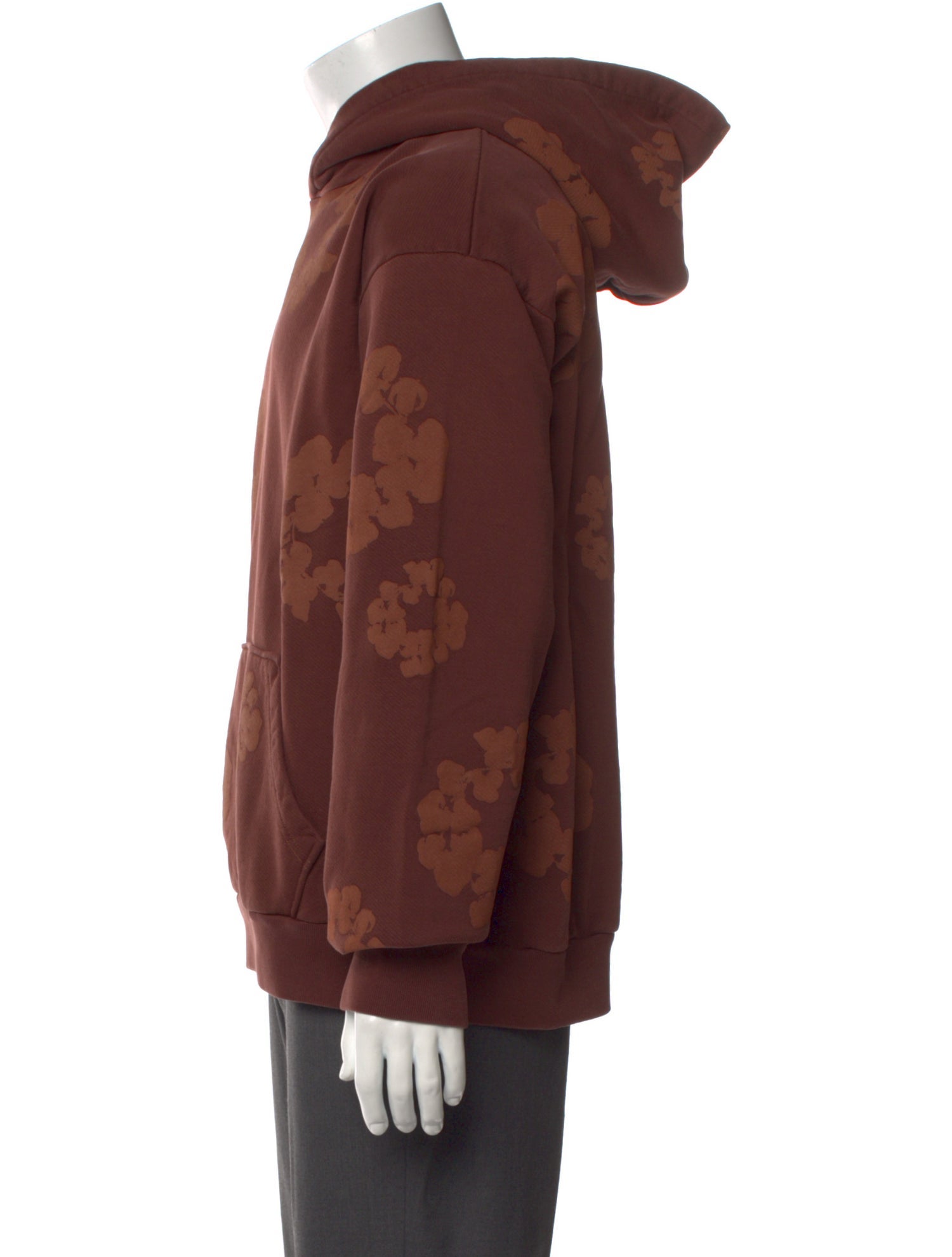 Denim Tears Mono Cotton Wreath Graphic Print Hoodie w/ Tags