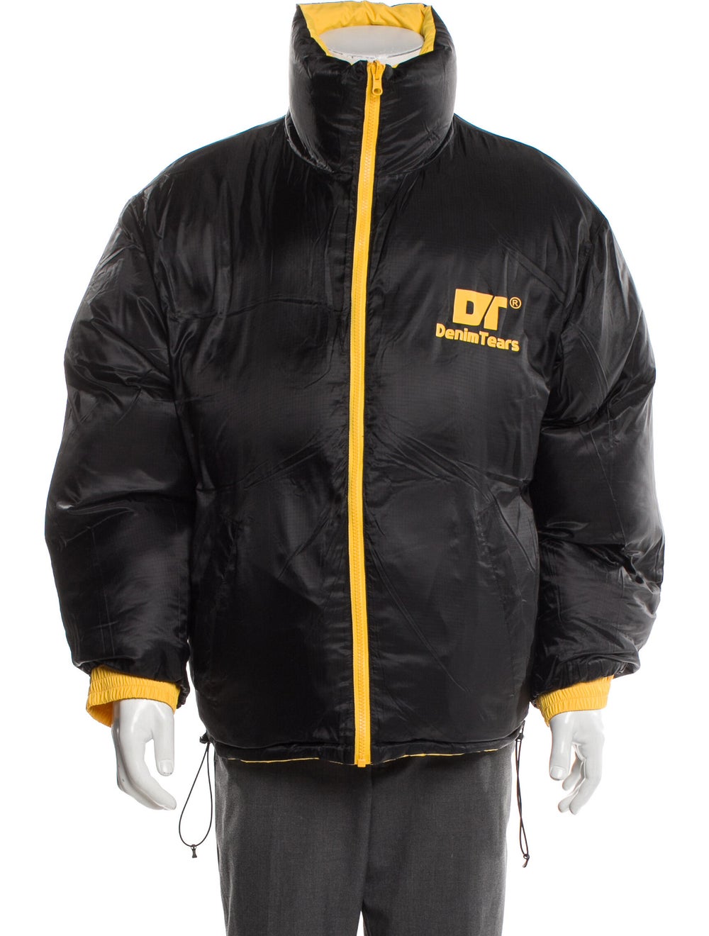 Denim Tears Reversible Colorblock Pattern Puffer … - image 4