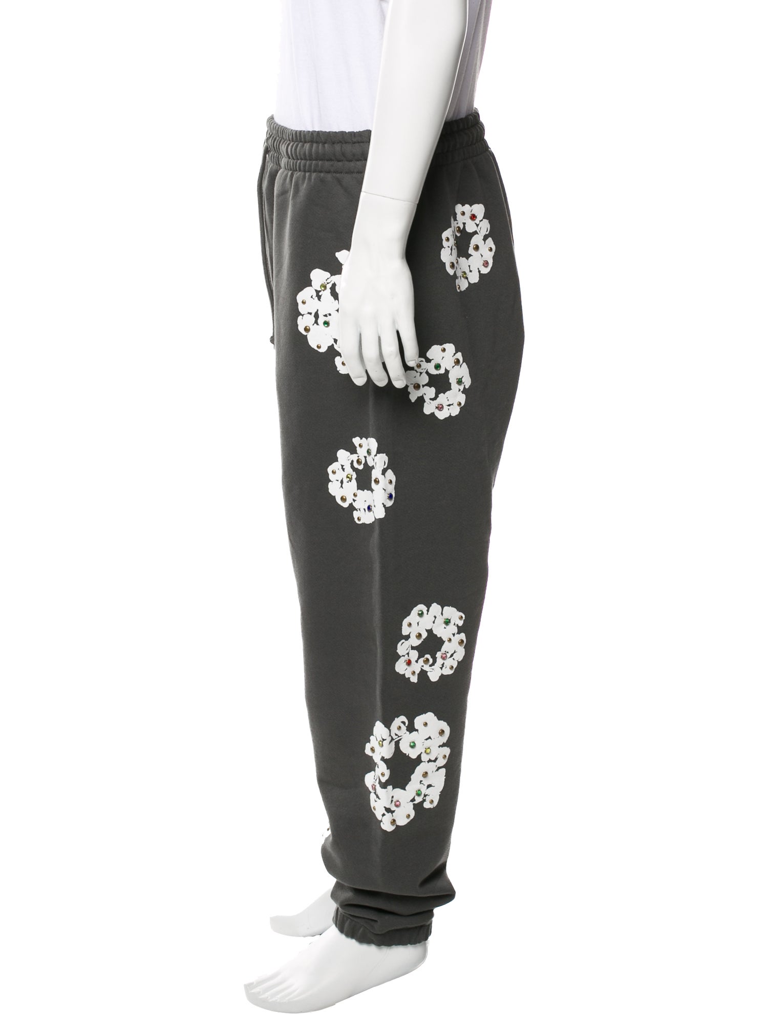 Denim Tears Rhinestone Cotton Wreath Sweatpants Sweatpants w/ Tags