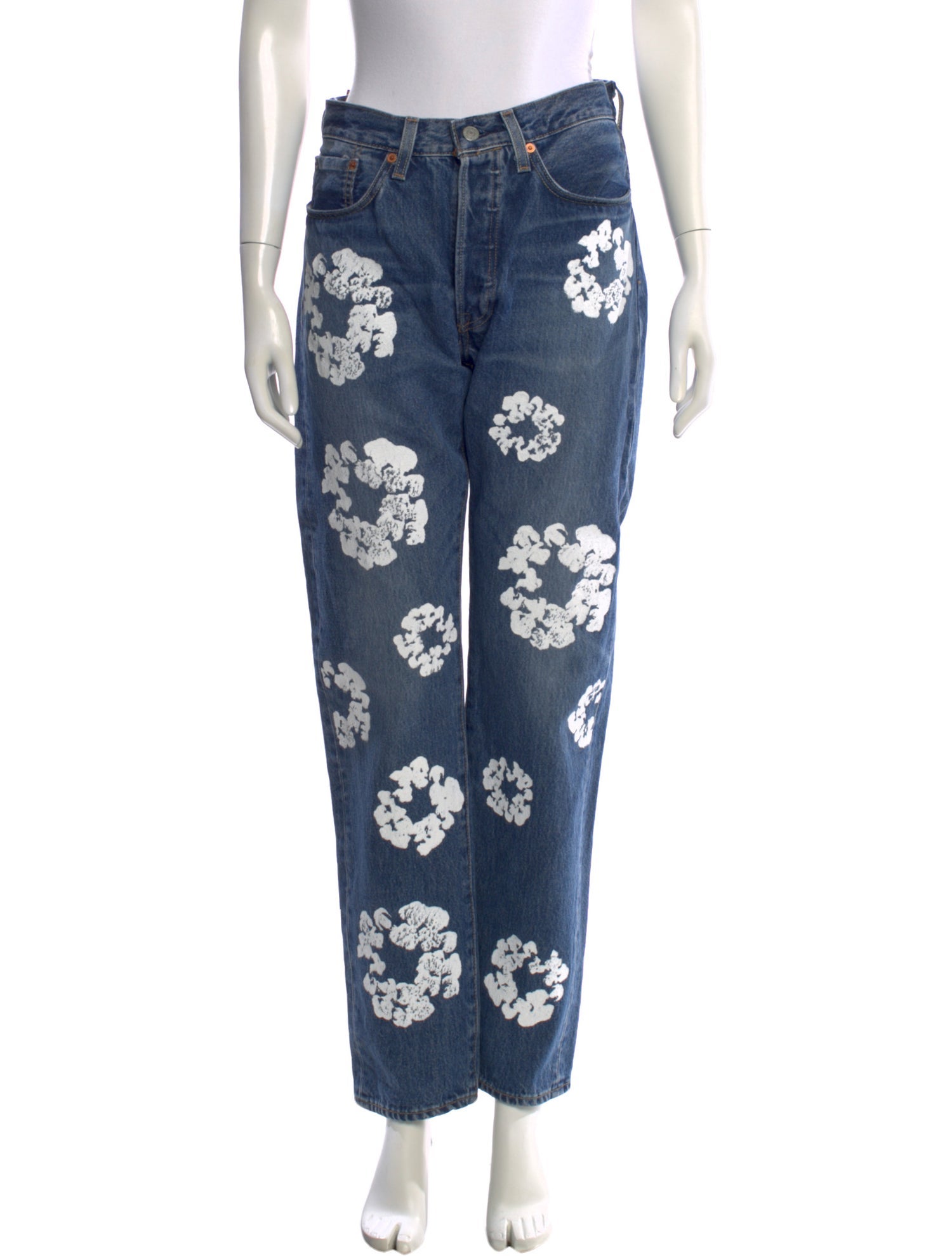 Denim Tears x Levi's Cotton Wreath Straight-Leg Jeans