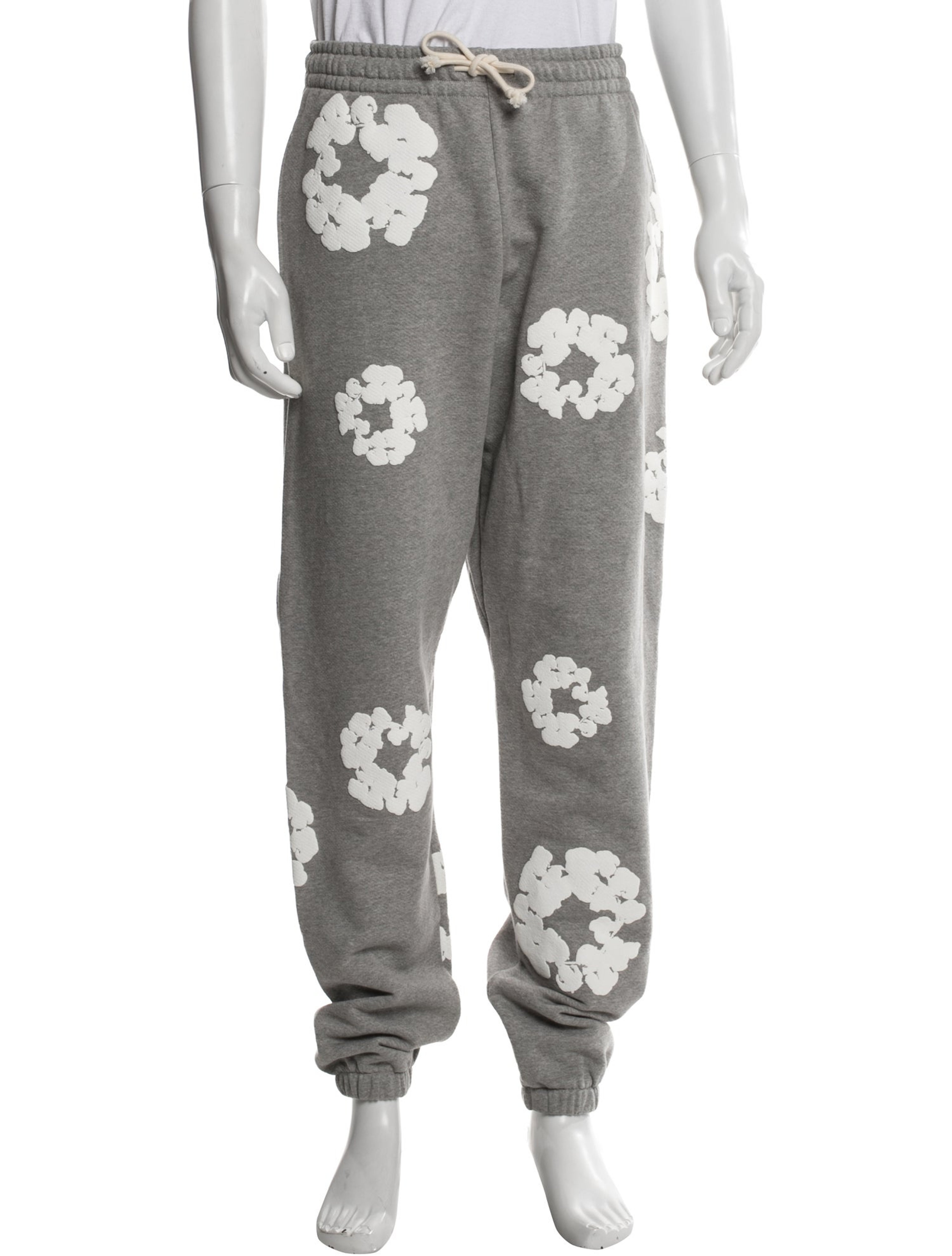 Cotton Wreath Graphic Print Lounge Bottoms